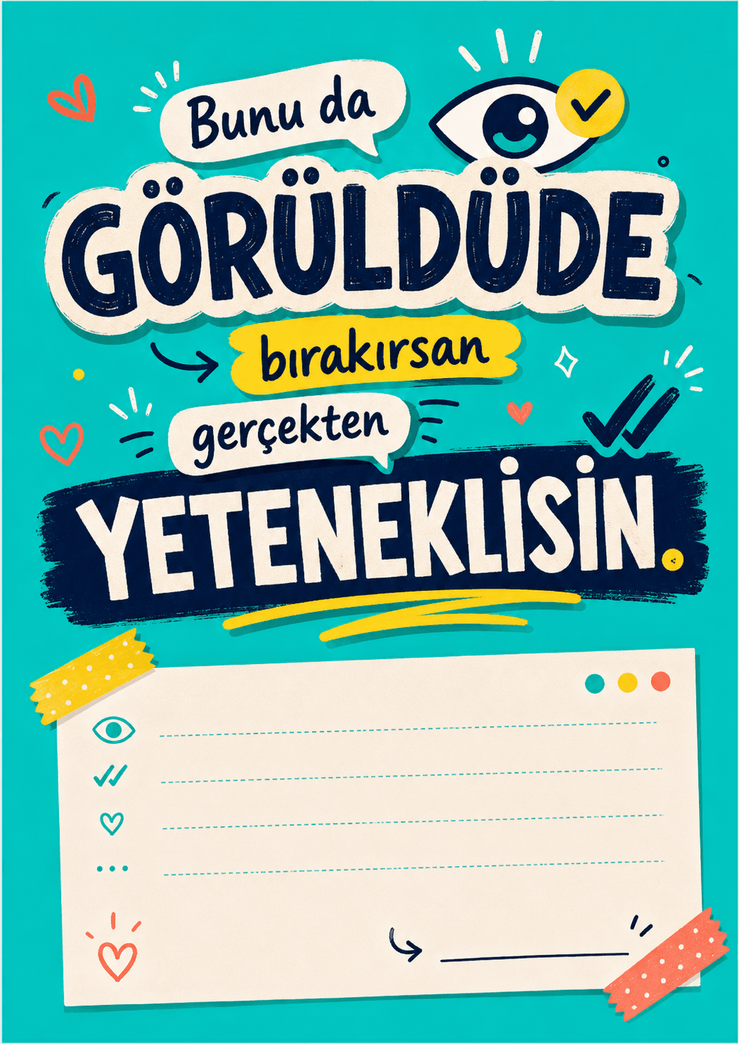 Yeteneklisin