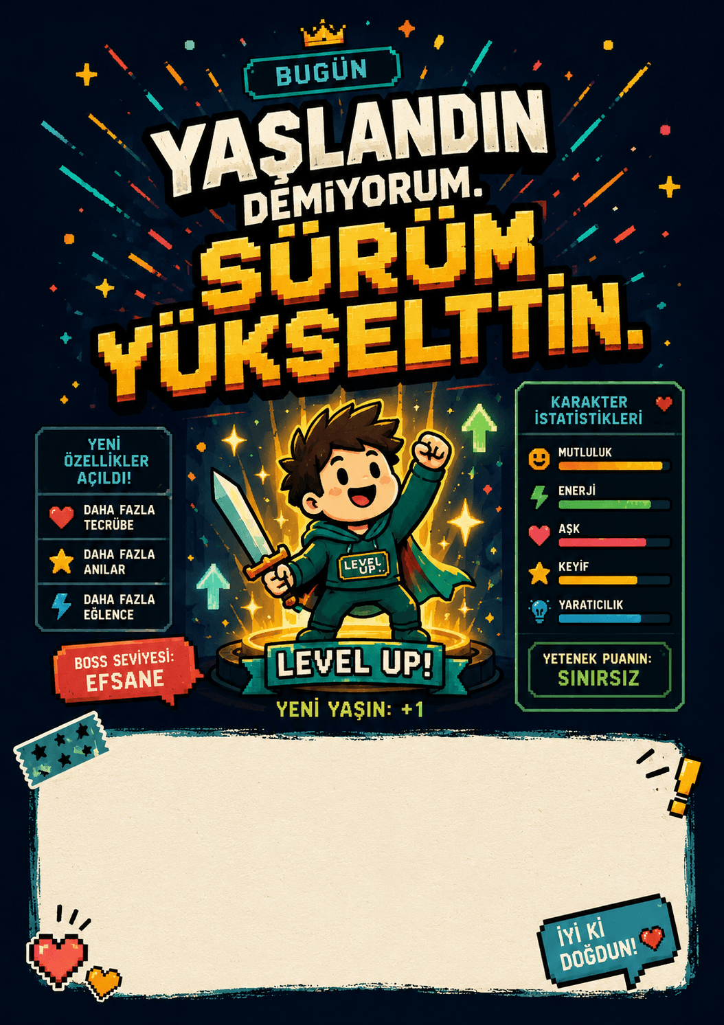 Sürüm Yükselttin