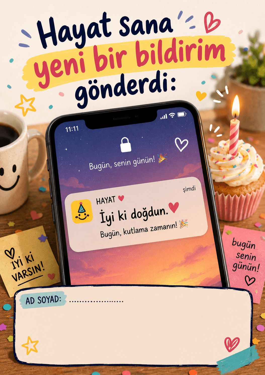 Hayat Sana Bildirim Gönderdi